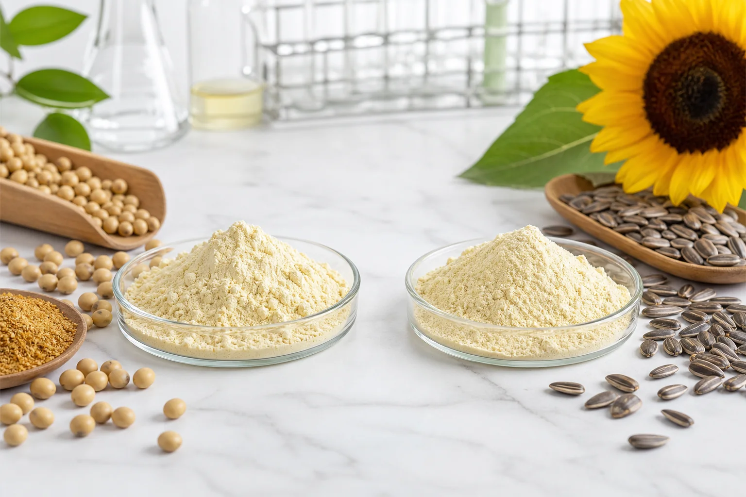 Soy and sunflower phosphatidylserine source comparison